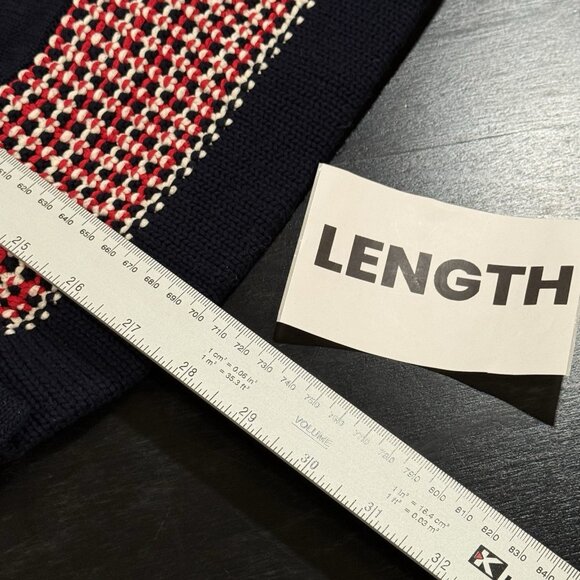 Talbots Red White Blue Button Front Cardigan Sweater Chunky Knit Womens size 1X - Picture 9 of 9